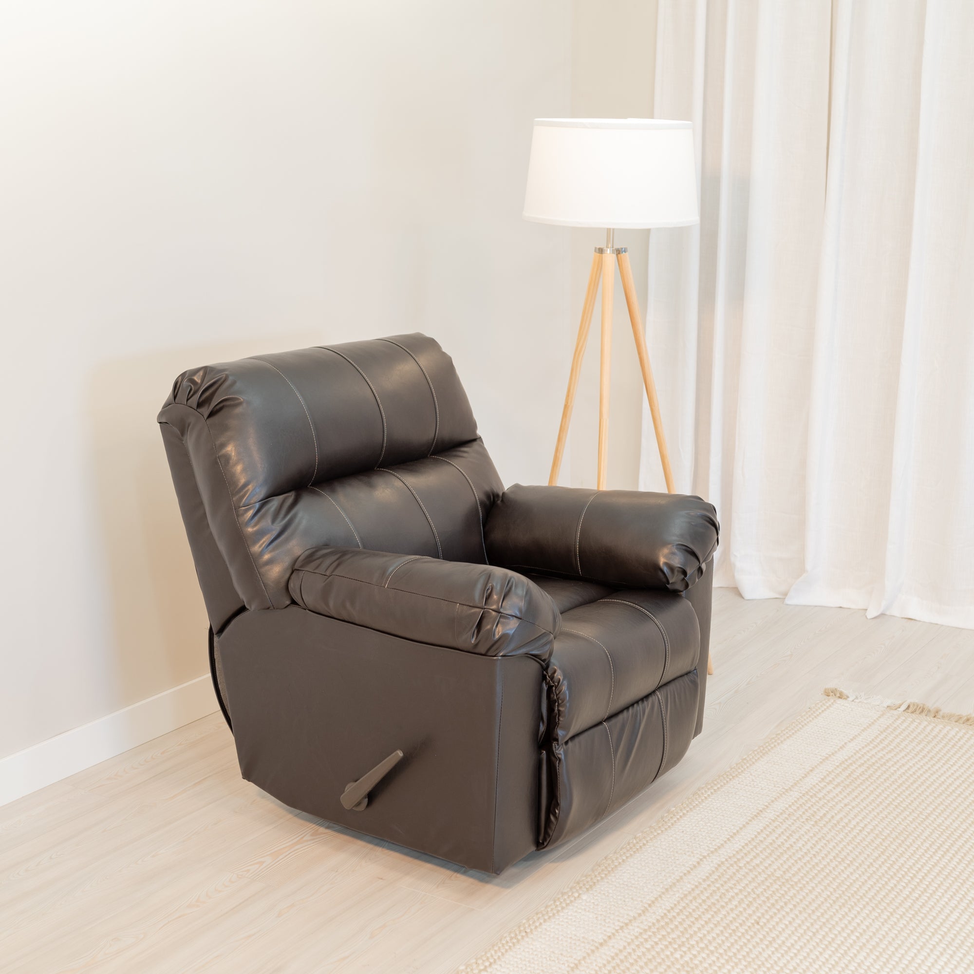 Addington Co Ashbourne Recliner with Vegan Leather and Manual Controls