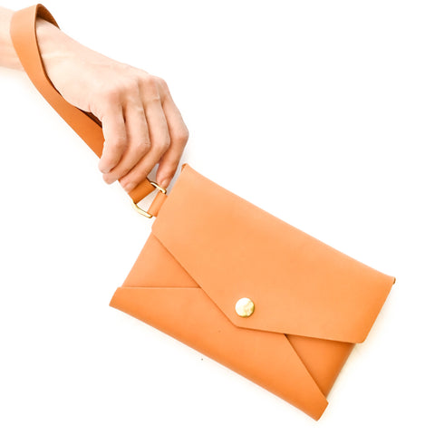 Origami Clutch made from Genuine Full-grain Leather